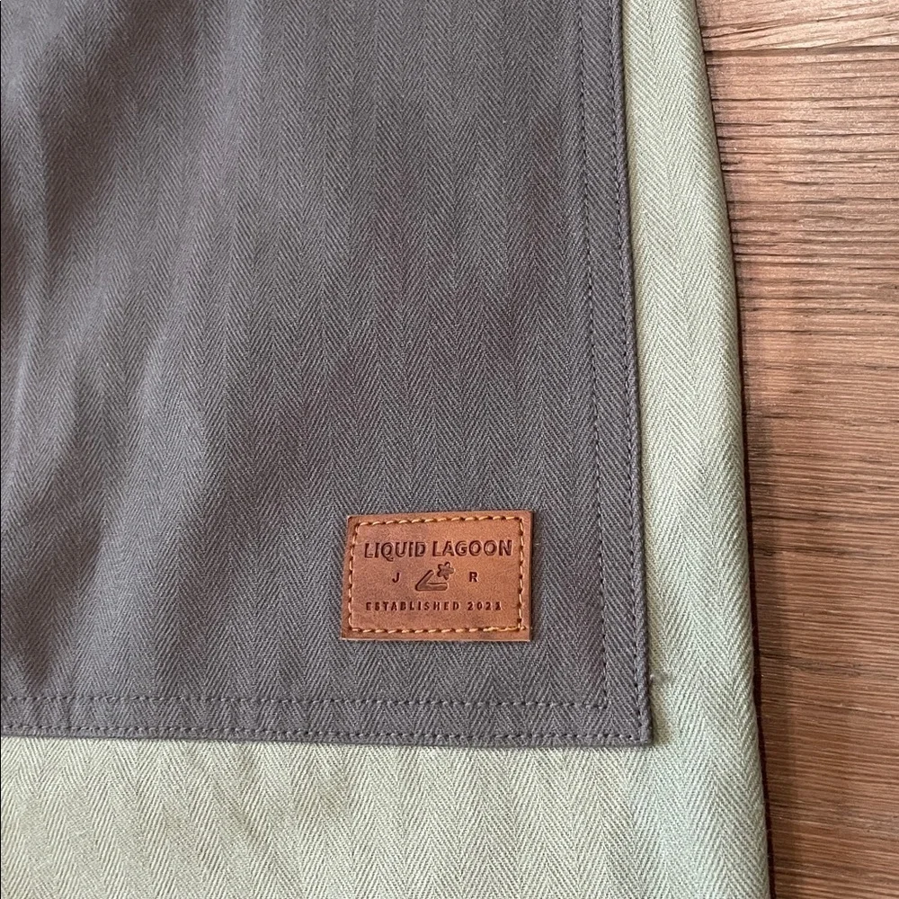 Liquid Lagoon 1ST Anniversary Work Pants Size 30X30 NWOT Green/Gray